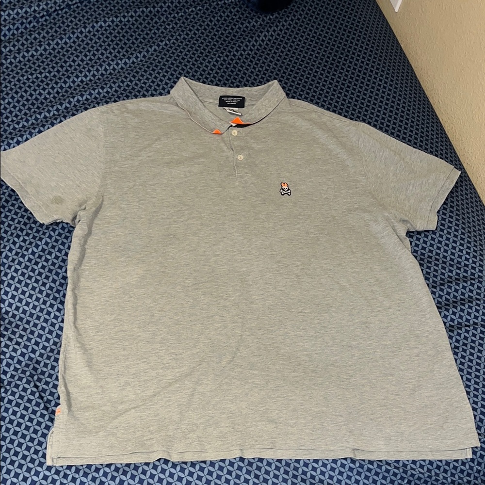 Psycho Bunny Men’s Gray Polo Shirt